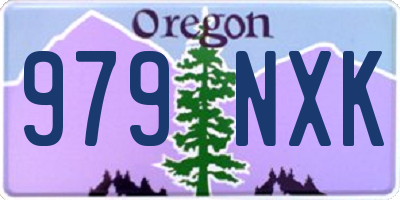 OR license plate 979NXK