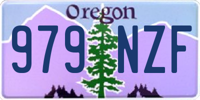 OR license plate 979NZF