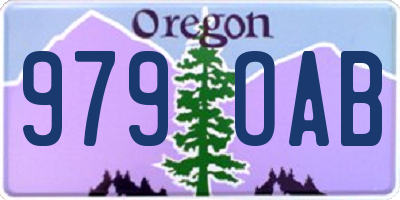 OR license plate 979OAB