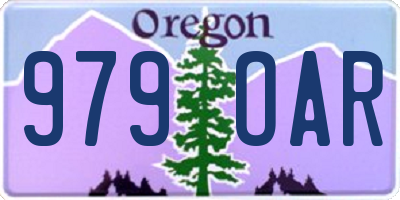OR license plate 979OAR