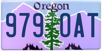 OR license plate 979OAT