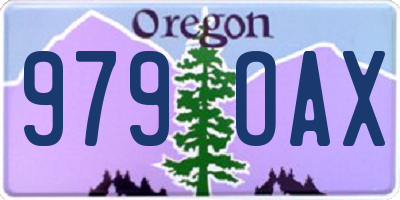 OR license plate 979OAX