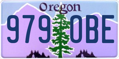 OR license plate 979OBE