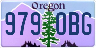 OR license plate 979OBG