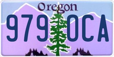 OR license plate 979OCA