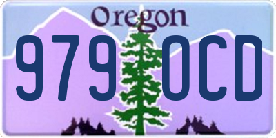 OR license plate 979OCD