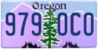 OR license plate 979OCO