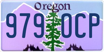 OR license plate 979OCP