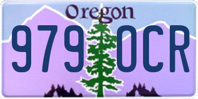 OR license plate 979OCR