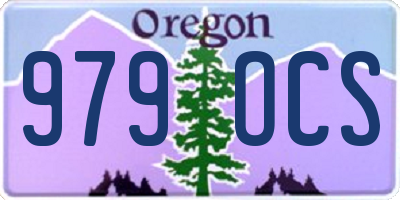OR license plate 979OCS