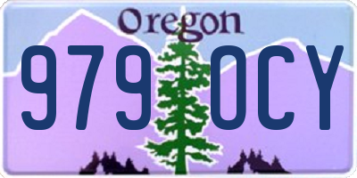OR license plate 979OCY