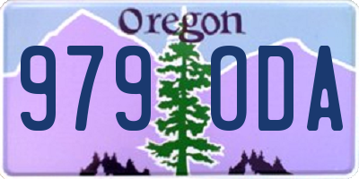 OR license plate 979ODA