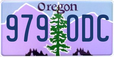 OR license plate 979ODC