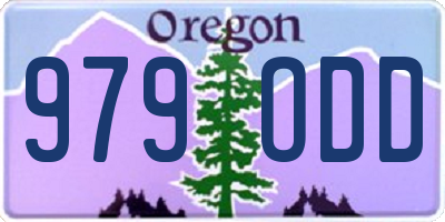 OR license plate 979ODD