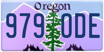 OR license plate 979ODE