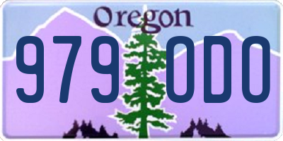 OR license plate 979ODO