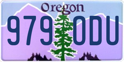 OR license plate 979ODU