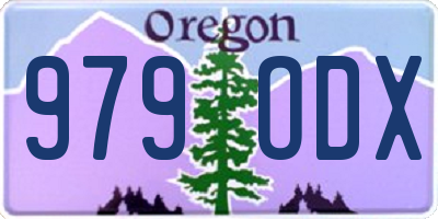 OR license plate 979ODX