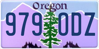 OR license plate 979ODZ