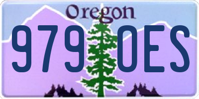 OR license plate 979OES