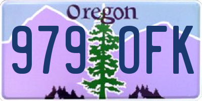 OR license plate 979OFK