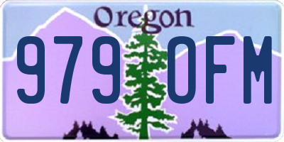 OR license plate 979OFM