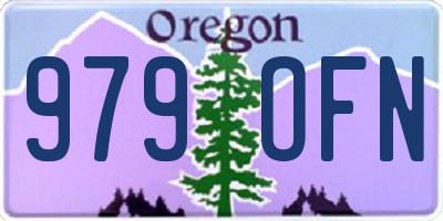 OR license plate 979OFN