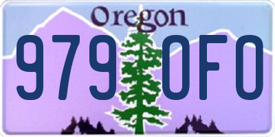 OR license plate 979OFO