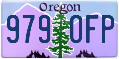 OR license plate 979OFP