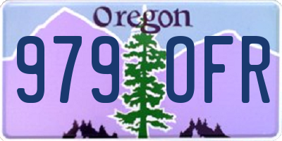 OR license plate 979OFR