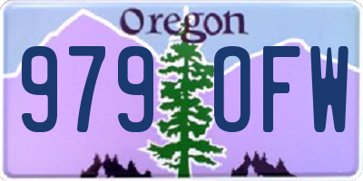 OR license plate 979OFW