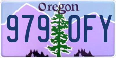 OR license plate 979OFY