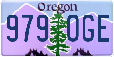 OR license plate 979OGE