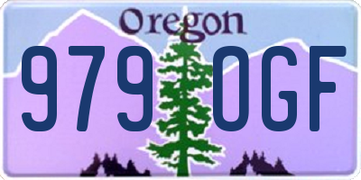 OR license plate 979OGF