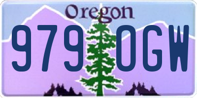 OR license plate 979OGW