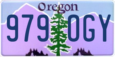 OR license plate 979OGY