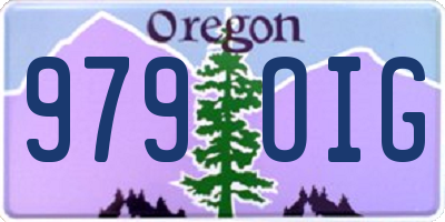 OR license plate 979OIG