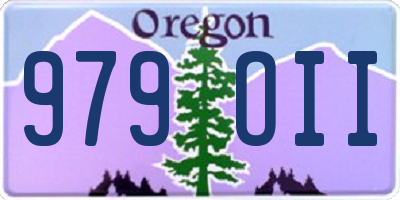 OR license plate 979OII