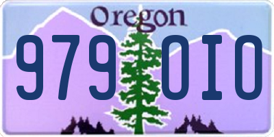 OR license plate 979OIO