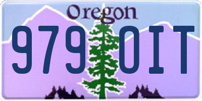 OR license plate 979OIT