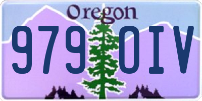 OR license plate 979OIV