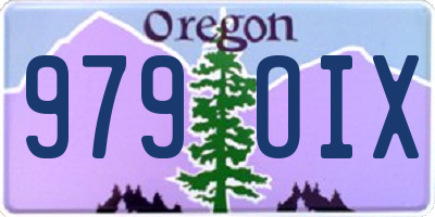 OR license plate 979OIX