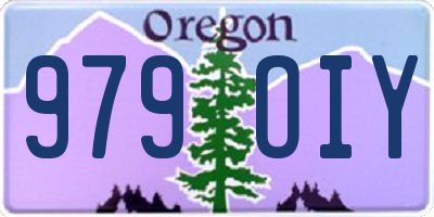 OR license plate 979OIY