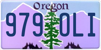 OR license plate 979OLI