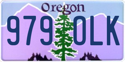 OR license plate 979OLK