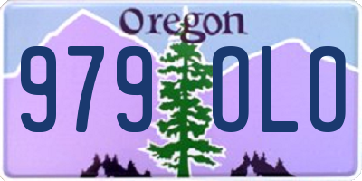 OR license plate 979OLO