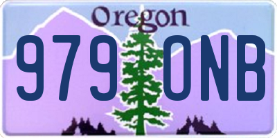 OR license plate 979ONB