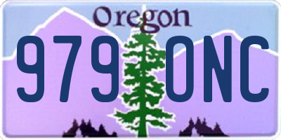 OR license plate 979ONC