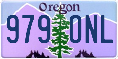 OR license plate 979ONL