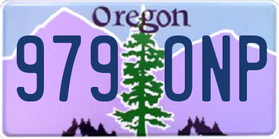 OR license plate 979ONP